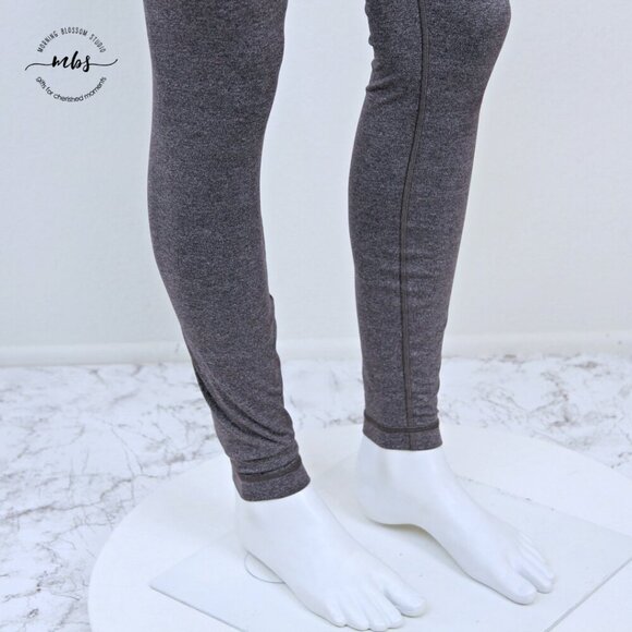 Lululemon Wunder Under High Waist Tight Gray Women 8 - Picture 8 of 12